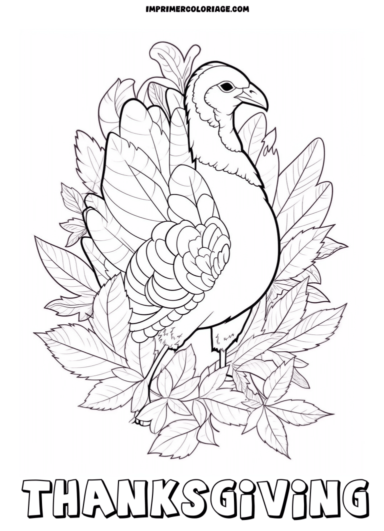 coloriage novembre thanksgiving à imprimer coloriage novembre thanksgiving - dessin gratuit à imprimer