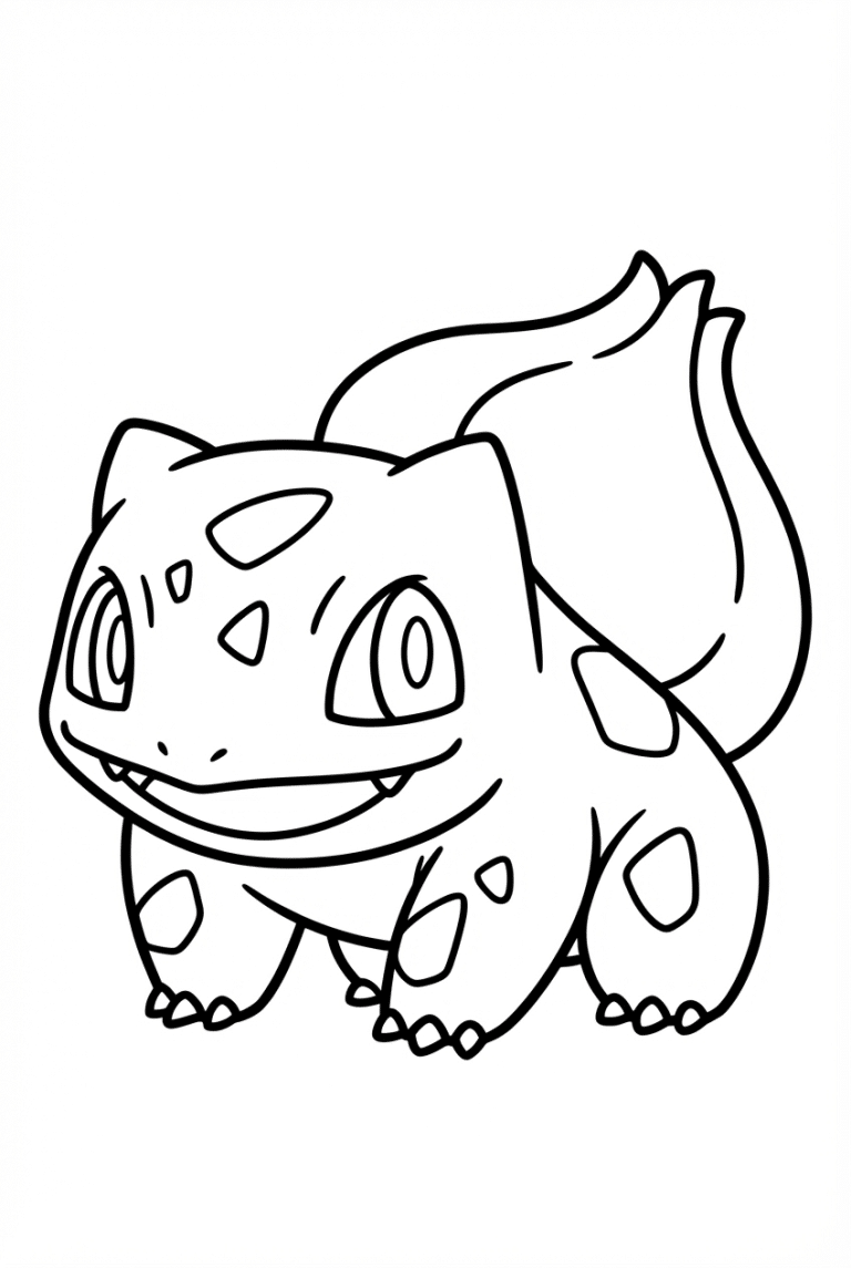 Bulbasaur Coloring Page - dessin gratuit &agrave; imprimer