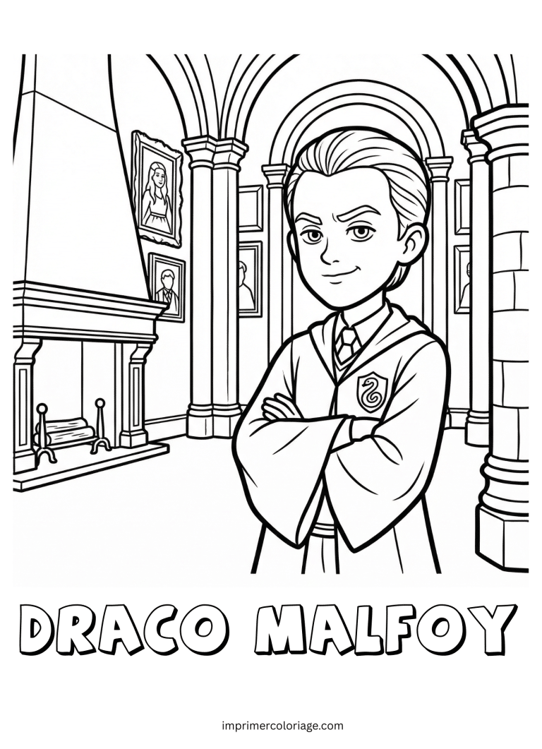 Coloriage de draco malfoy - dessin gratuit &agrave; imprimer