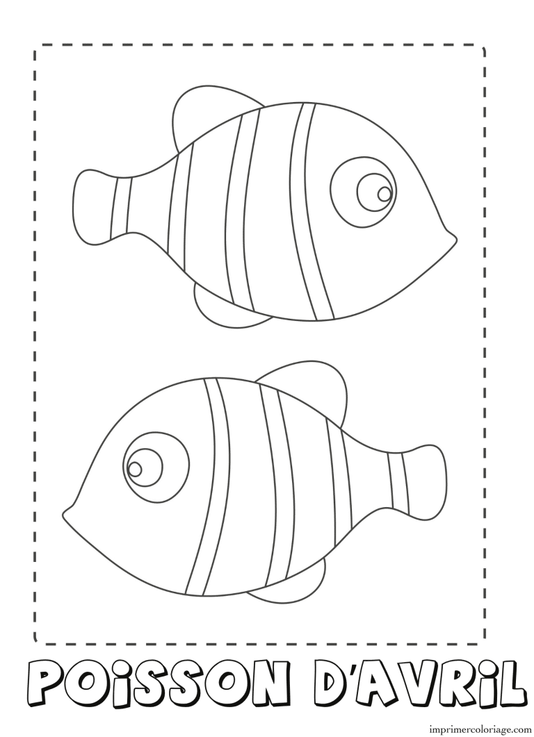 Coloriage poisson d’avril a colorier à imprimer Coloriage poisson d'avril a colorier - dessin gratuit à imprimer