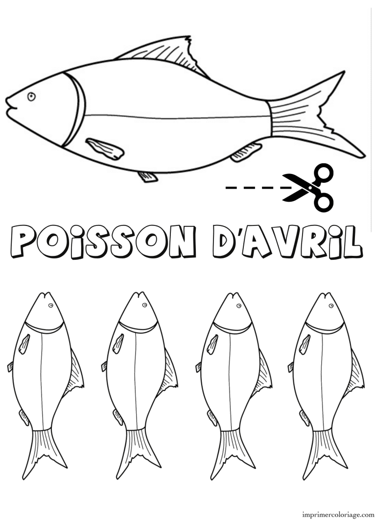 Coloriage poisson d’avril rigolo (2) à imprimer Coloriage poisson d'avril rigolo (2) - dessin gratuit à imprimer