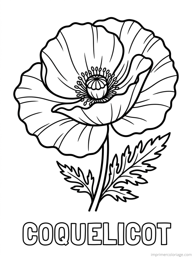 coloriage coquelicot titre bas à imprimer coloriage coquelicot titre bas - dessin gratuit à imprimer