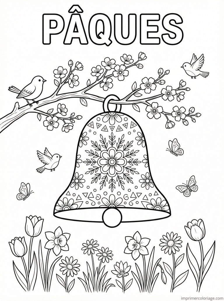 coloriage paques ce1 cloche mandala arbre à imprimer coloriage paques ce1 cloche mandala arbre - dessin gratuit à imprimer