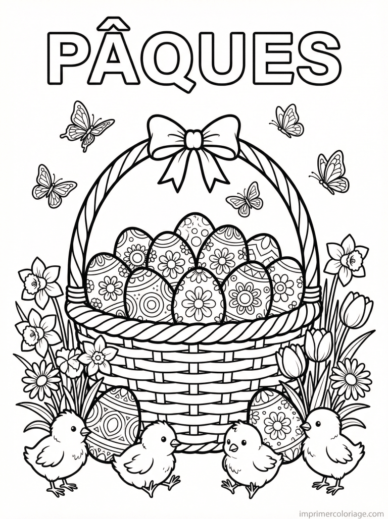 coloriage paques ce1 panier oeufs mandala à imprimer coloriage paques ce1 panier oeufs mandala - dessin gratuit à imprimer