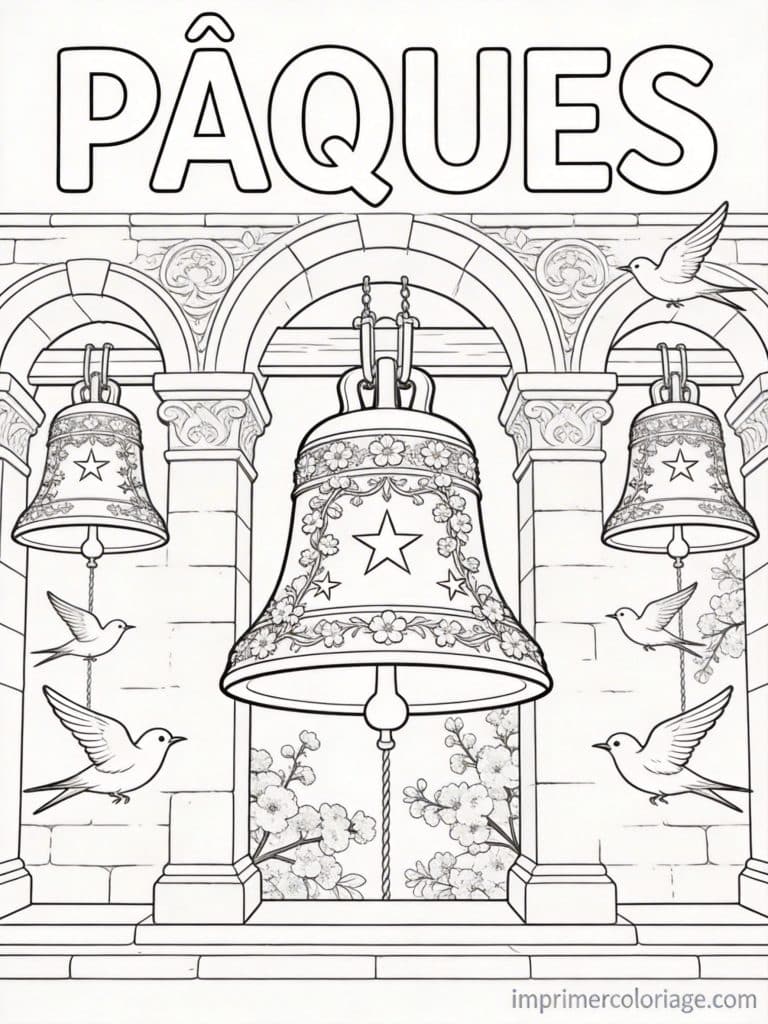coloriage paques cp cloches clocher details 3 à imprimer coloriage paques cp cloches clocher details 3 - dessin gratuit à imprimer