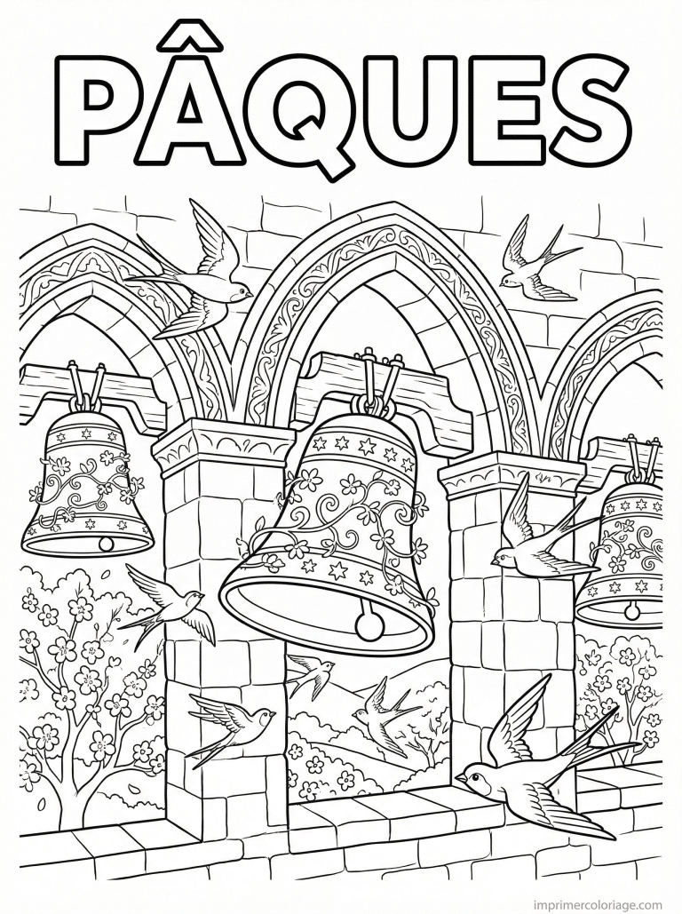 coloriage paques cp cloches clocher details à imprimer coloriage paques cp cloches clocher details - dessin gratuit à imprimer