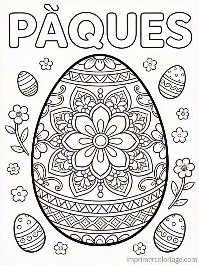 coloriage paques cp oeuf mandala fleurs 2 à imprimer coloriage paques cp oeuf mandala fleurs 2 - dessin gratuit à imprimer