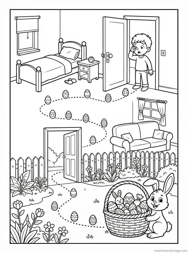 coloriage paques gs enfant decouvre oeufs matin à imprimer coloriage paques gs enfant decouvre oeufs matin - dessin gratuit à imprimer