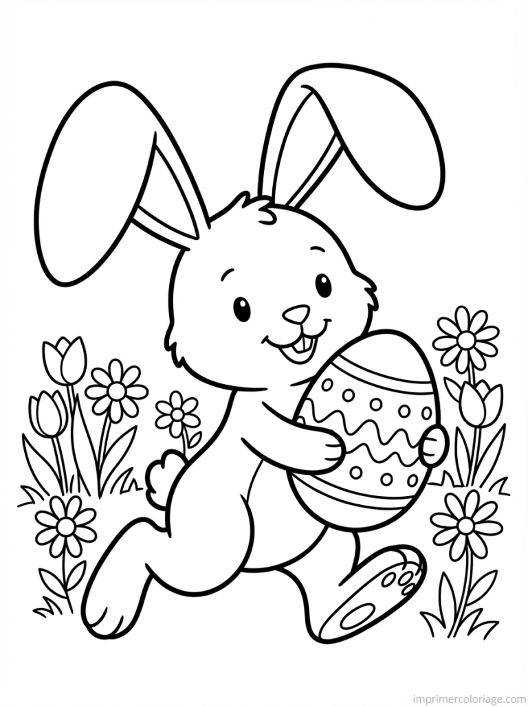 coloriage paques maternelle lapin court oeuf à imprimer coloriage paques maternelle lapin court oeuf - dessin gratuit à imprimer