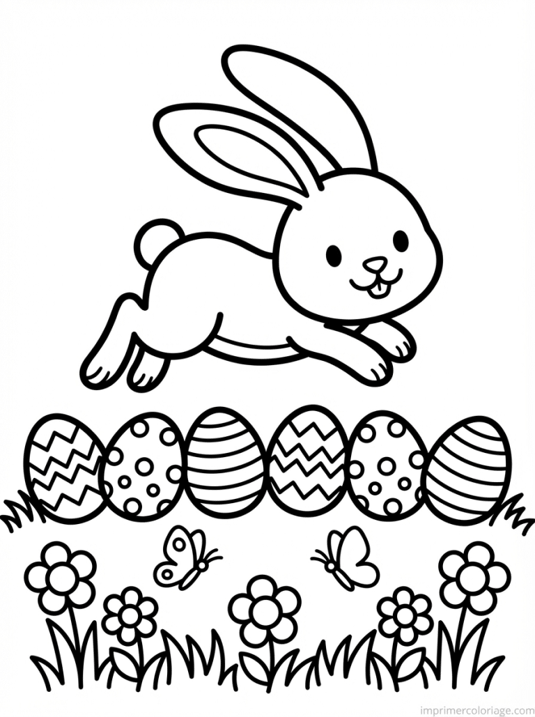 coloriage paques maternelle lapin saute oeufs à imprimer coloriage paques maternelle lapin saute oeufs - dessin gratuit à imprimer