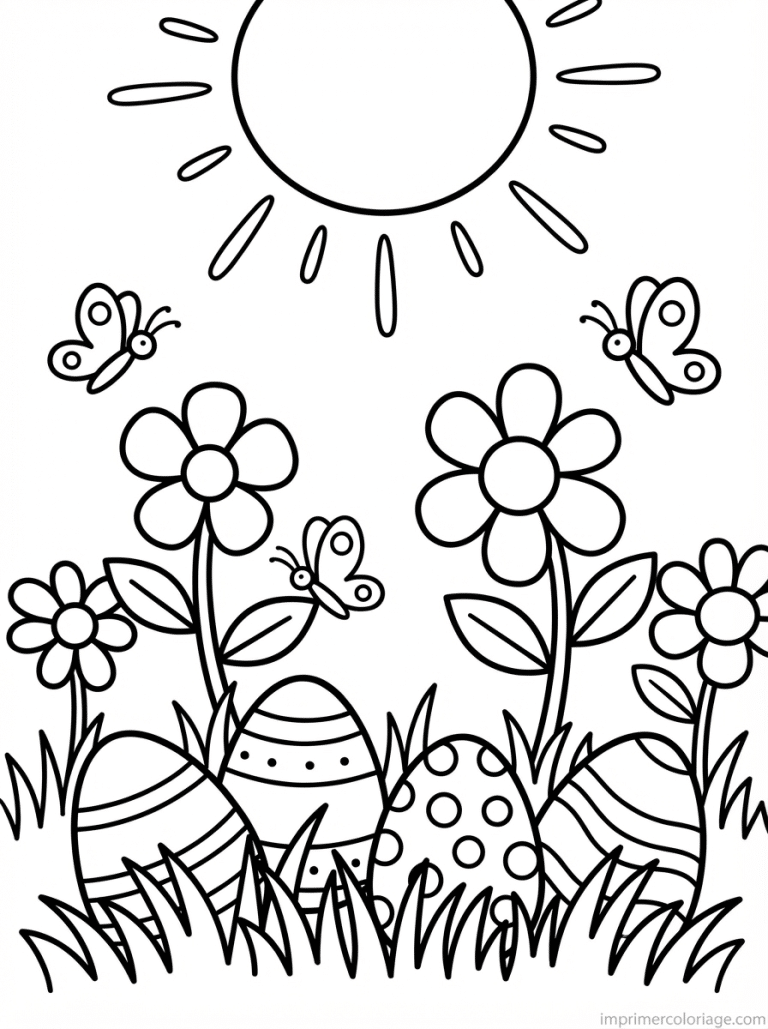 coloriage paques maternelle printemps soleil oeufs à imprimer coloriage paques maternelle printemps soleil oeufs - dessin gratuit à imprimer