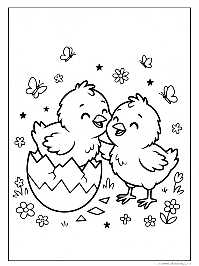coloriage paques ms deux poussins oeuf à imprimer coloriage paques ms deux poussins oeuf - dessin gratuit à imprimer