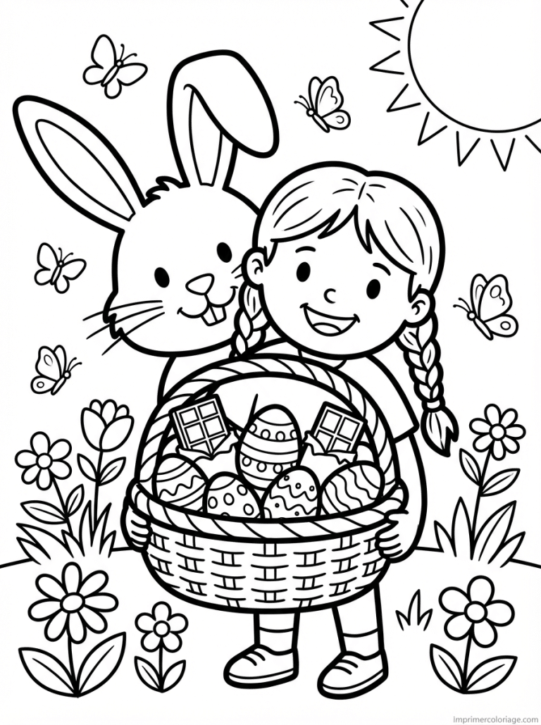 coloriage paques ms enfant panier lapin à imprimer coloriage paques ms enfant panier lapin - dessin gratuit à imprimer