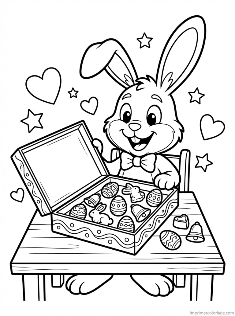coloriage paques ms lapin boite chocolats à imprimer coloriage paques ms lapin boite chocolats - dessin gratuit à imprimer