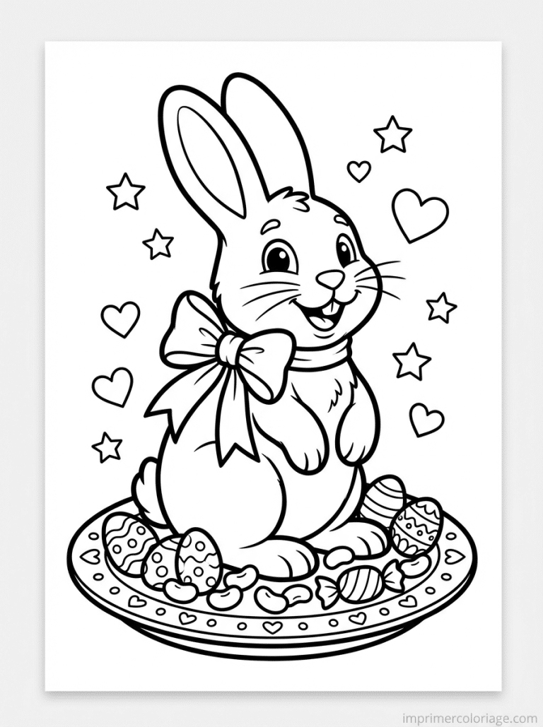 coloriage paques ms lapin chocolat assiette à imprimer coloriage paques ms lapin chocolat assiette - dessin gratuit à imprimer
