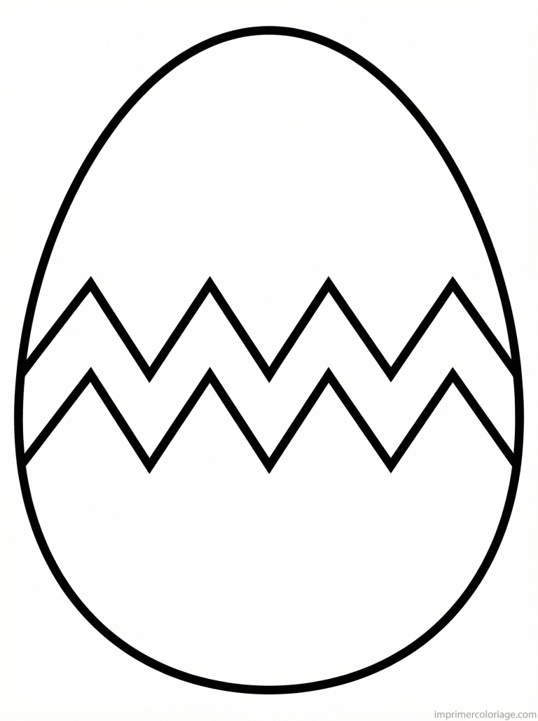 coloriage paques ps facile oeuf zigzag deux zones à imprimer coloriage paques ps facile oeuf zigzag deux zones - dessin gratuit à imprimer