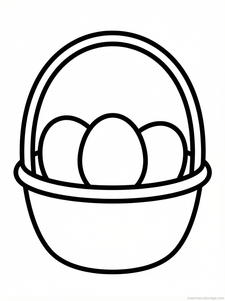 coloriage paques ps facile panier trois oeufs ronds à imprimer coloriage paques ps facile panier trois oeufs ronds - dessin gratuit à imprimer