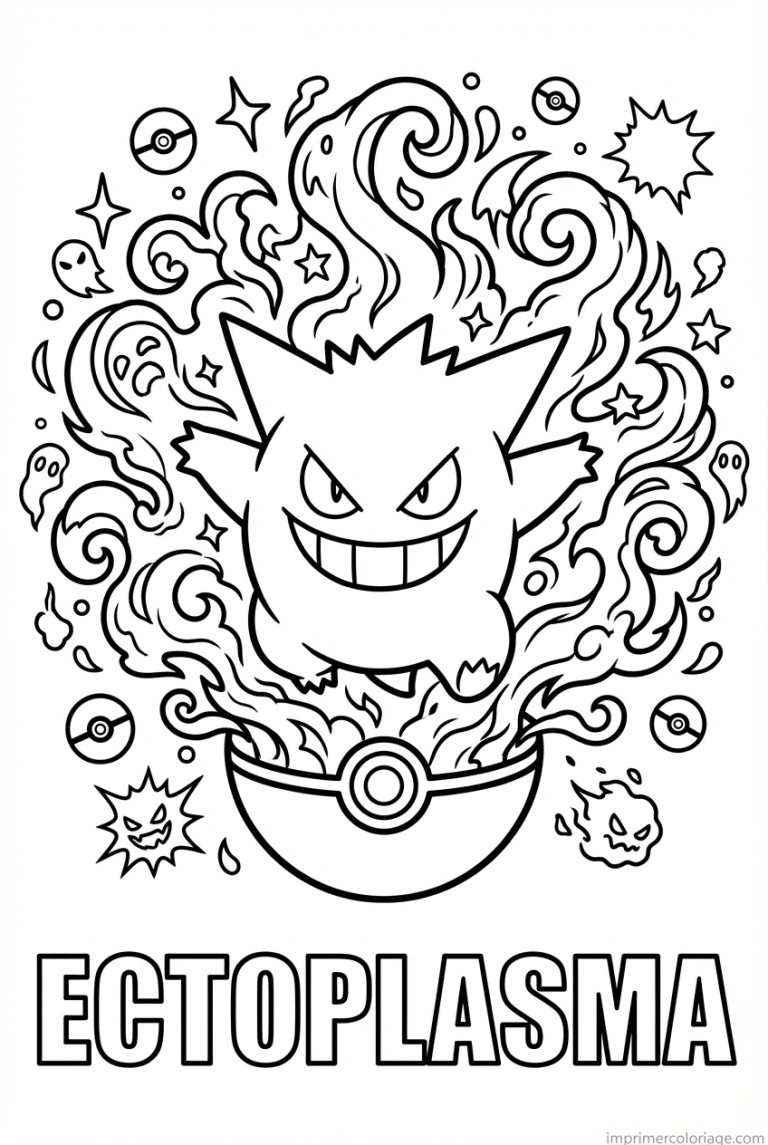 coloriage pokemon ectoplasma sort pokeball - dessin gratuit &agrave; imprimer