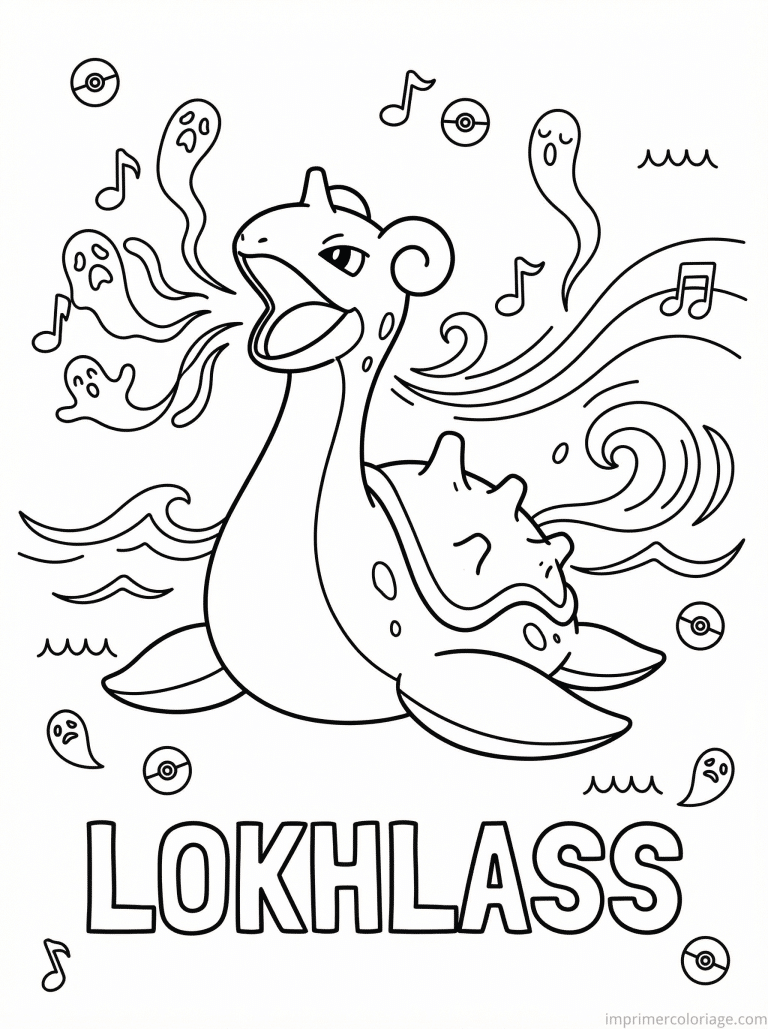 coloriage pokemon lokhlass chant fatidique - dessin gratuit &agrave; imprimer