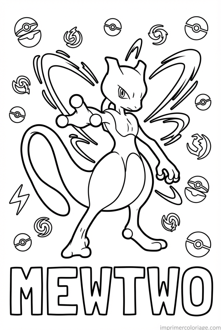 coloriage pokemon mewtwo mega evolution y - dessin gratuit &agrave; imprimer