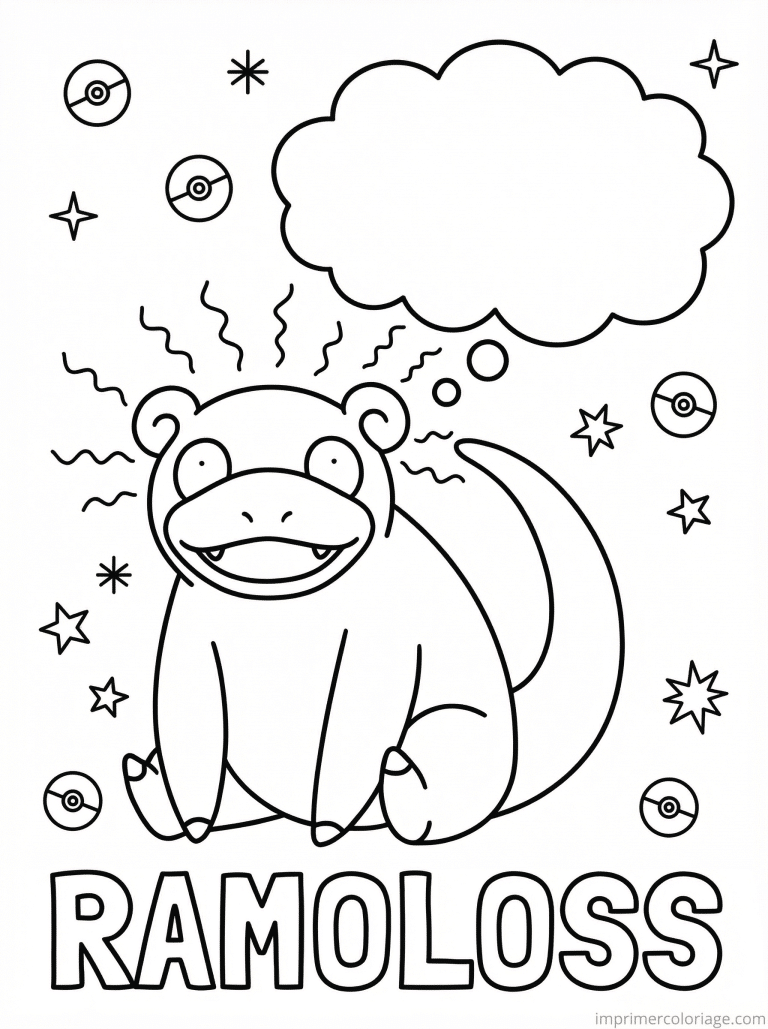 coloriage pokemon ramoloss amnesie vide - dessin gratuit &agrave; imprimer