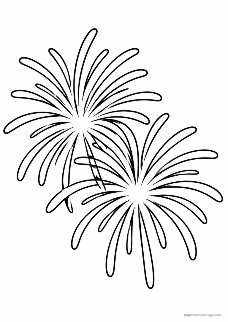 coloriage feu artifice fins trainees detail - dessin gratuit &agrave; imprimer