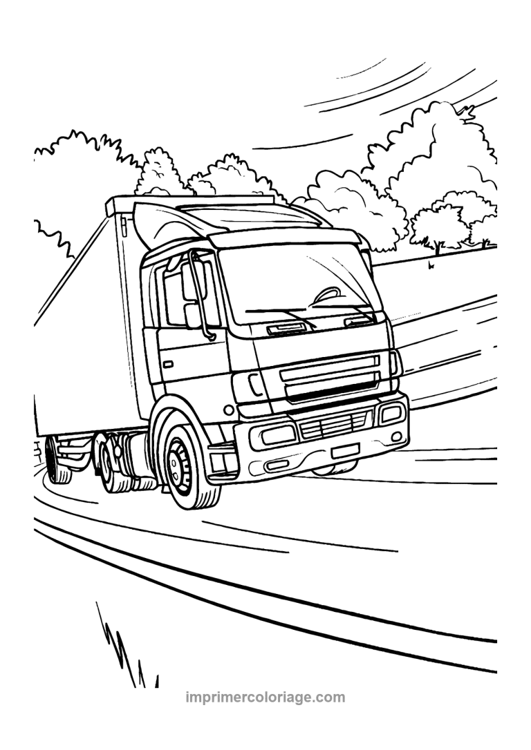 camion pulverisateur agricole grandes roues - dessin gratuit &agrave; imprimer