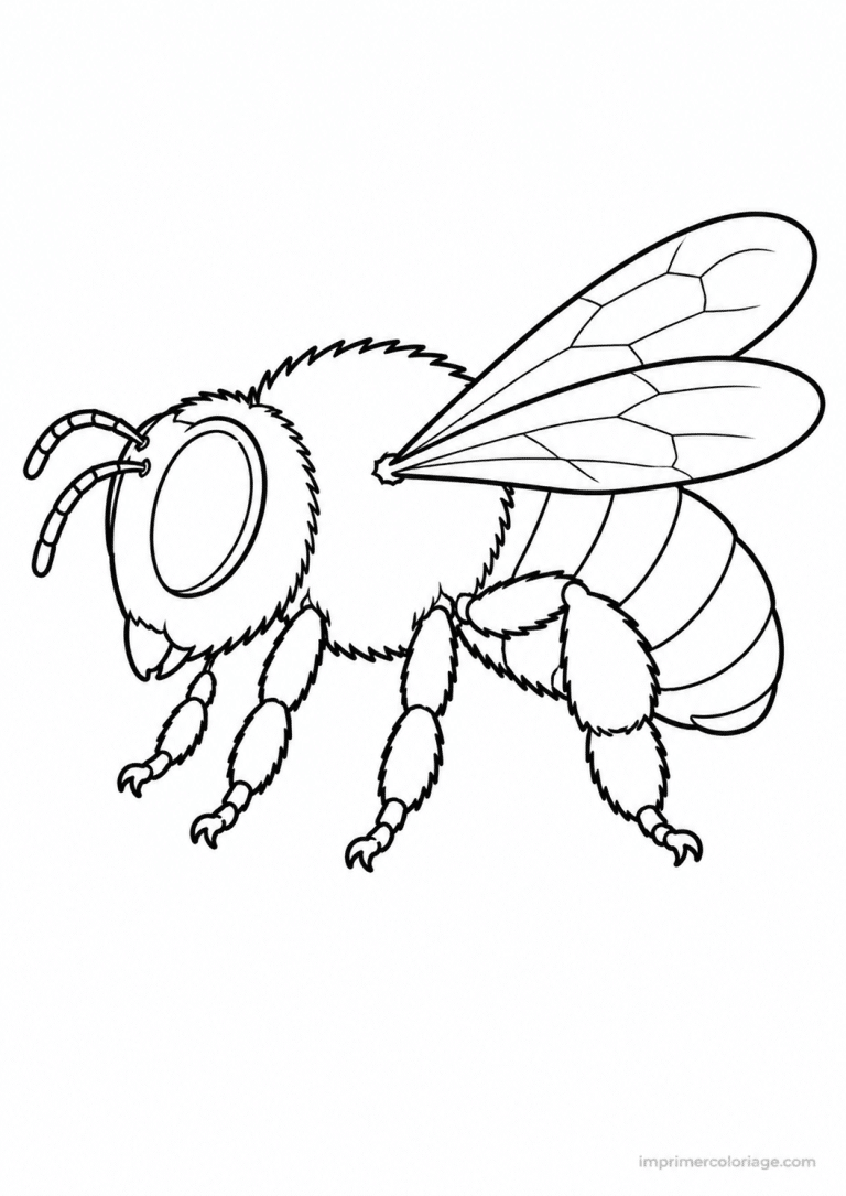 coloriage abeille fauxbourdon male à imprimer coloriage abeille fauxbourdon male - dessin gratuit à imprimer