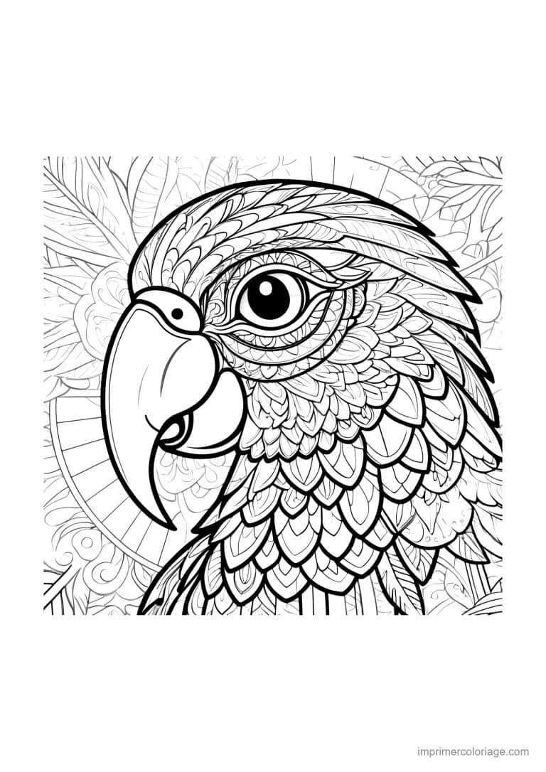 coloriage aigle mandala 16 - dessin gratuit &agrave; imprimer