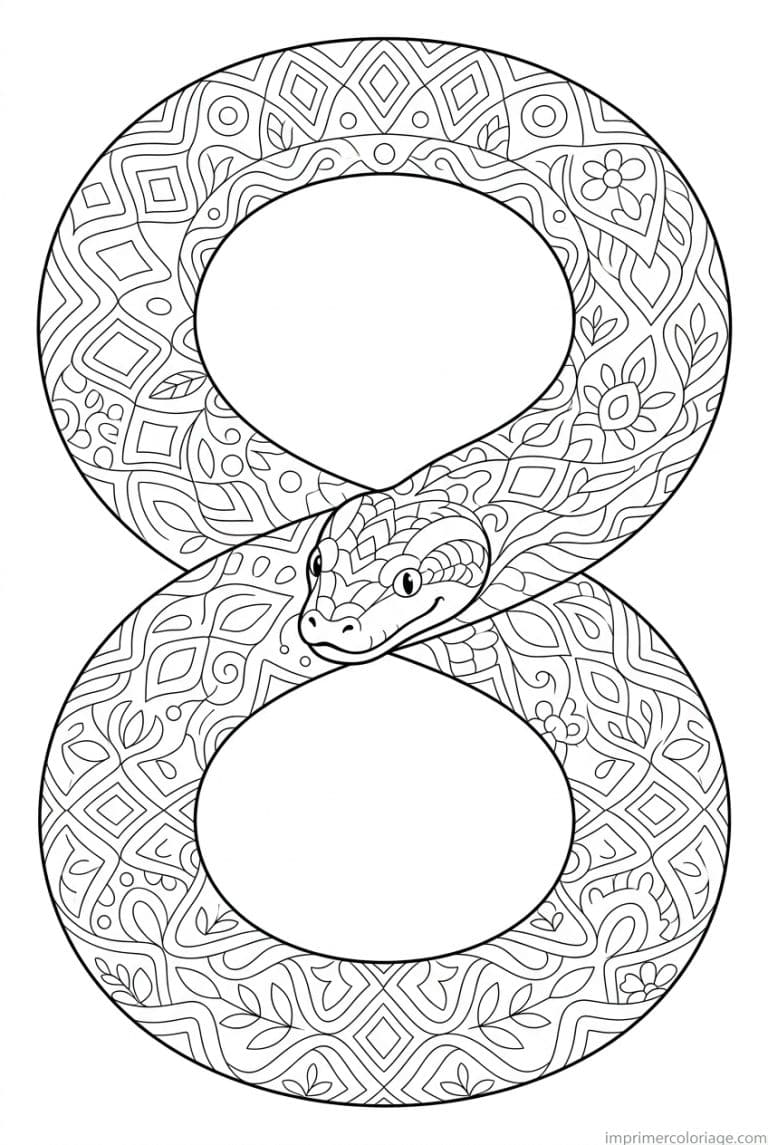 coloriage anaconda huit motif à imprimer coloriage anaconda huit motif - dessin gratuit à imprimer