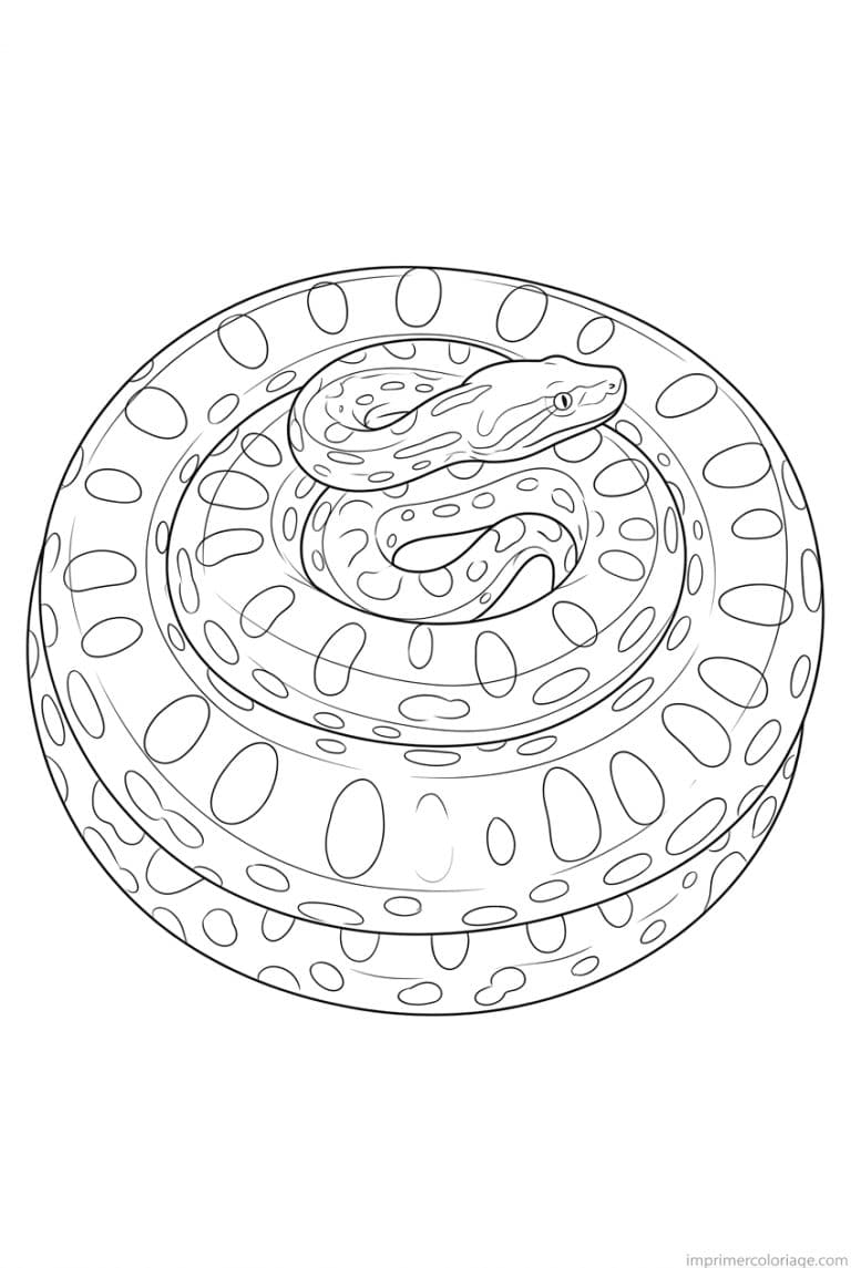 coloriage anaconda spirale motifs à imprimer coloriage anaconda spirale motifs - dessin gratuit à imprimer