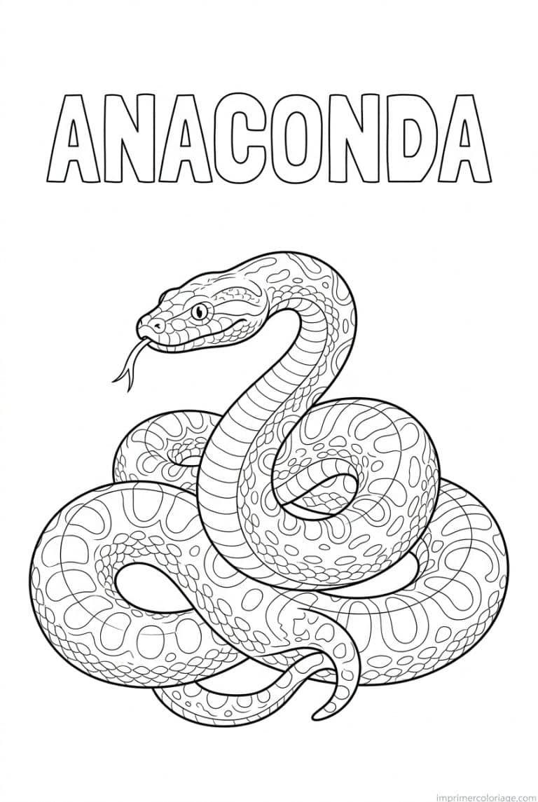 coloriage anaconda titre haut 1 à imprimer coloriage anaconda titre haut 1 - dessin gratuit à imprimer