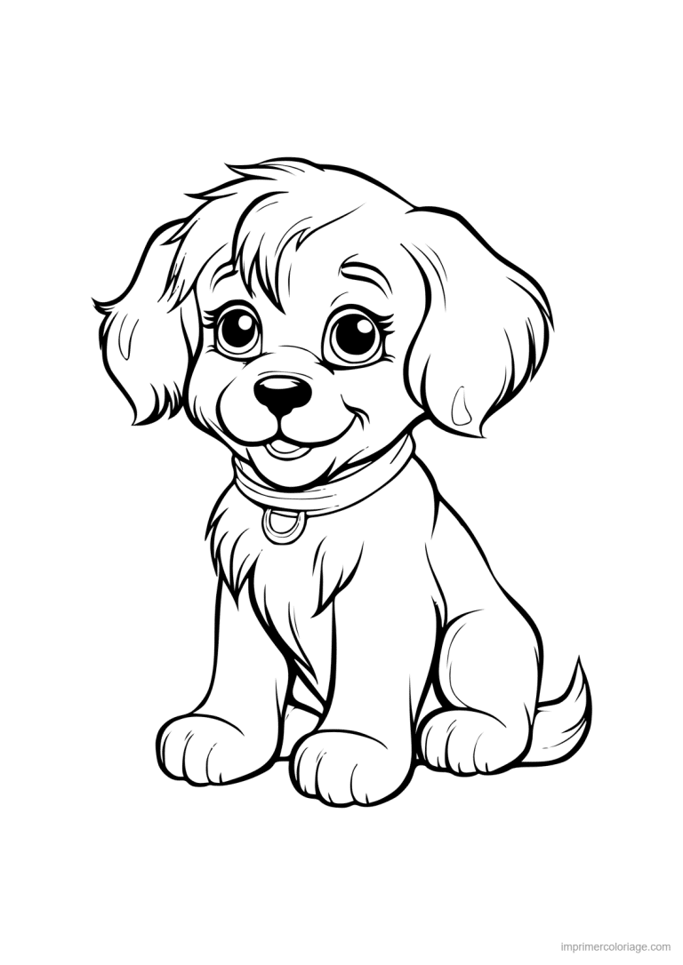 coloriage animal compagnie chien 10 - dessin gratuit &agrave; imprimer