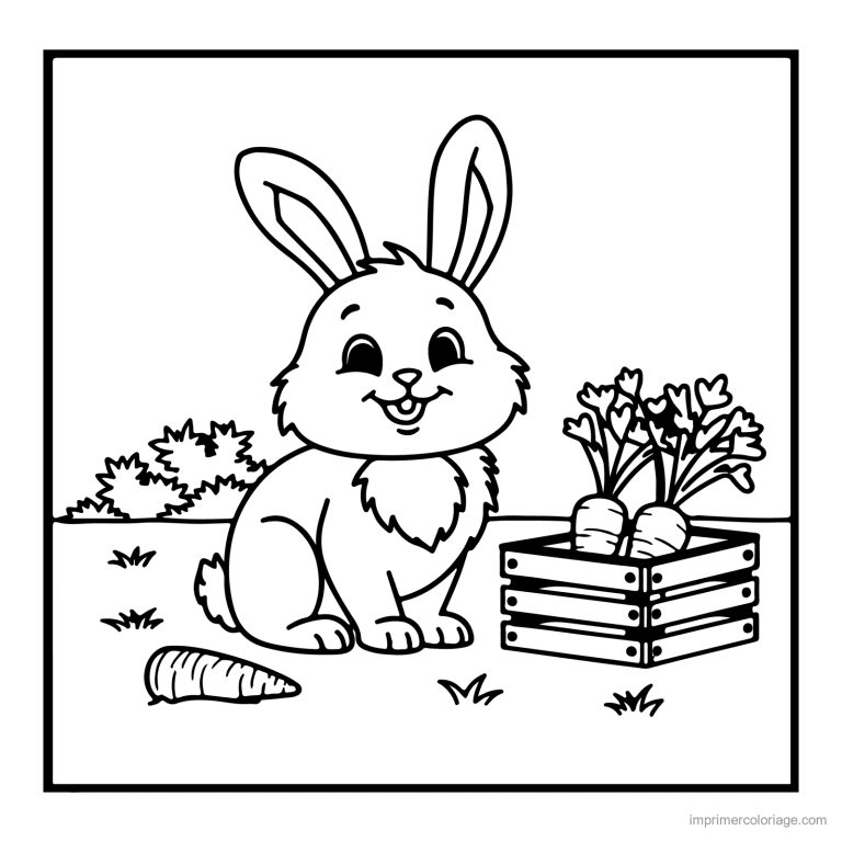 coloriage animal compagnie lapin 5 - dessin gratuit &agrave; imprimer