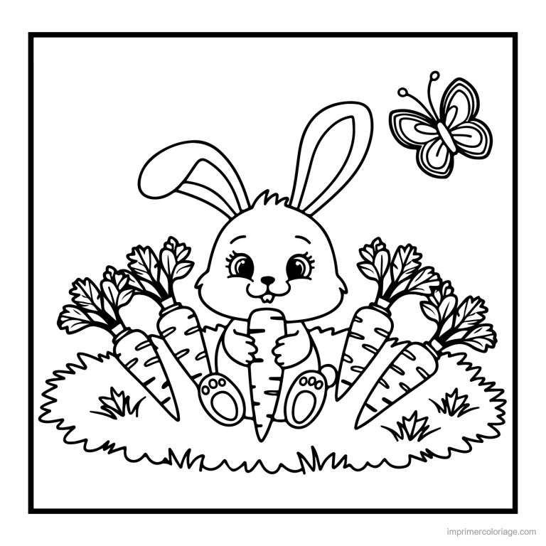 coloriage animal compagnie lapin 7 - dessin gratuit &agrave; imprimer