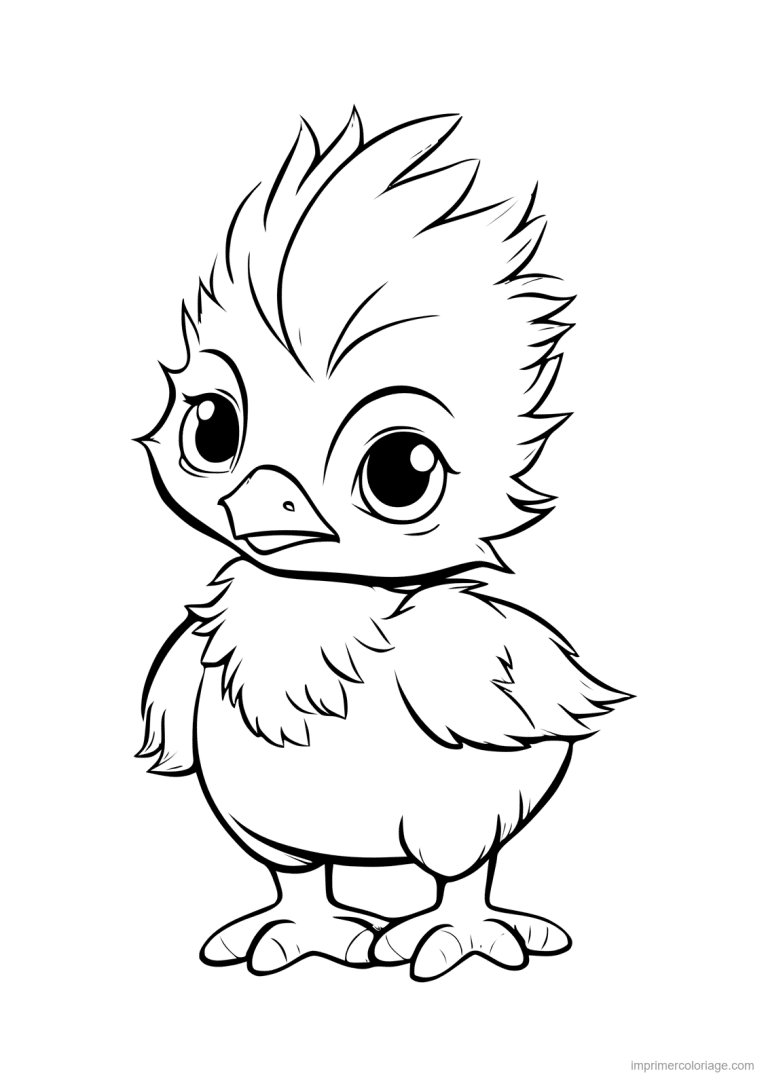 coloriage animal compagnie oiseau 1 - dessin gratuit &agrave; imprimer