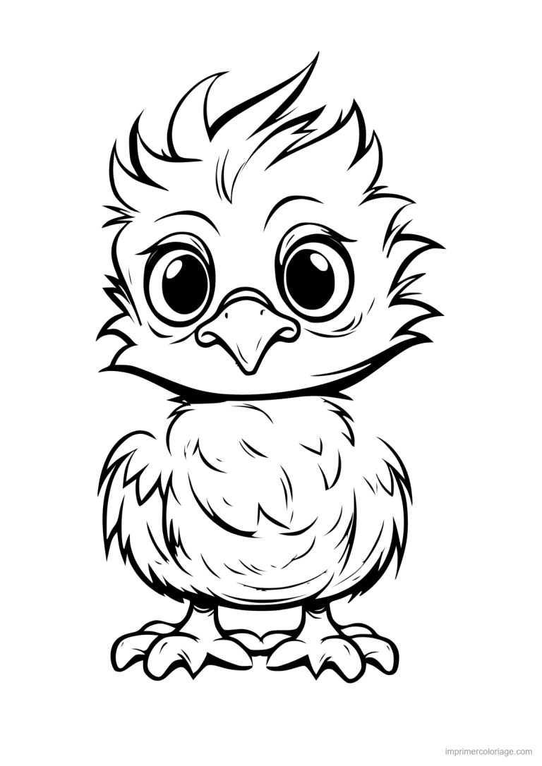 coloriage animal compagnie oiseau 3 - dessin gratuit &agrave; imprimer