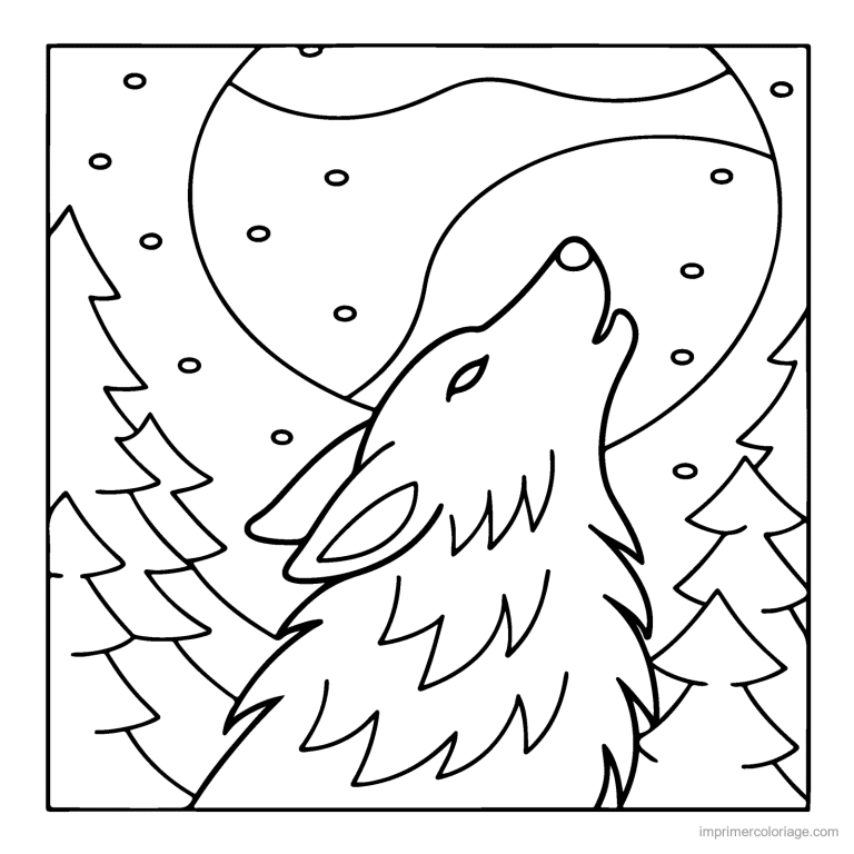 coloriage animaux foret loup 4 à imprimer coloriage animaux foret loup 4 - dessin gratuit à imprimer
