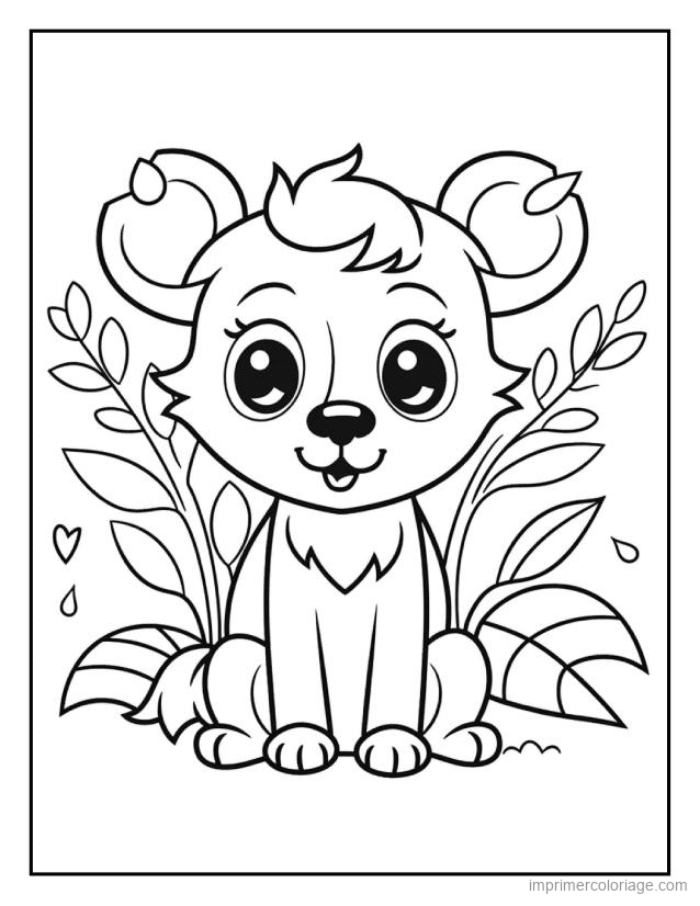 coloriage animaux foret ours 2 à imprimer coloriage animaux foret ours 2 - dessin gratuit à imprimer