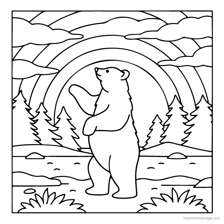 coloriage animaux foret ours 27 à imprimer coloriage animaux foret ours 27 - dessin gratuit à imprimer