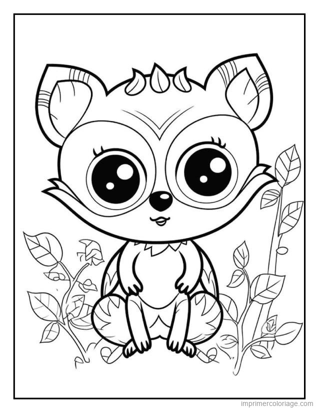coloriage animaux foret raton laveur 6 à imprimer coloriage animaux foret raton laveur 6 - dessin gratuit à imprimer