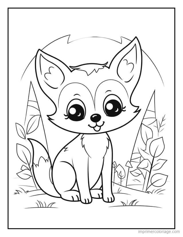 coloriage animaux foret renard 12 à imprimer coloriage animaux foret renard 12 - dessin gratuit à imprimer