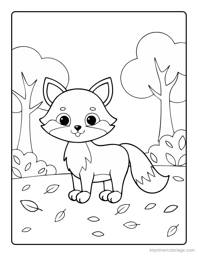 coloriage animaux foret renard 29 à imprimer coloriage animaux foret renard 29 - dessin gratuit à imprimer