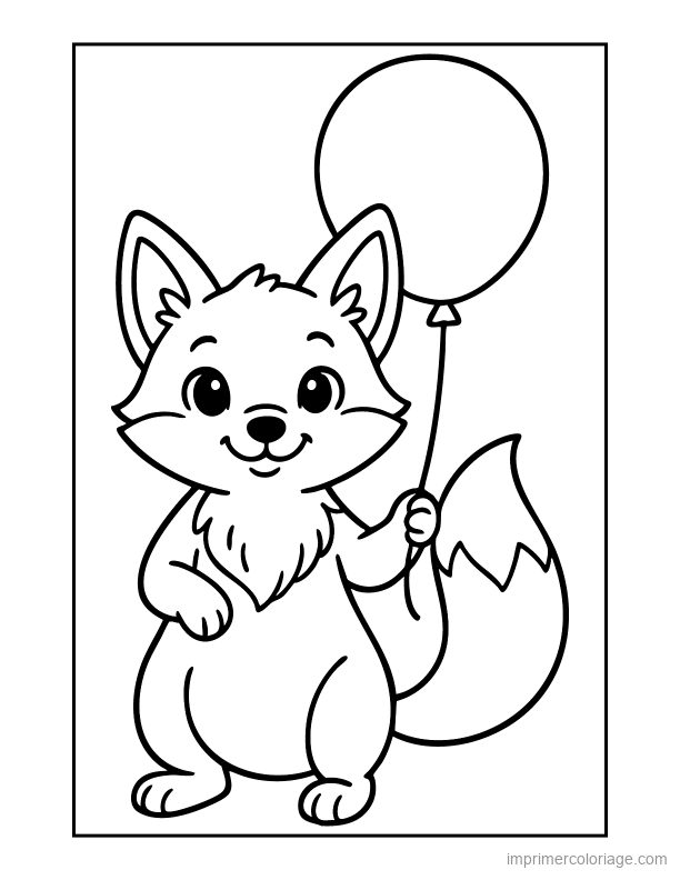 coloriage animaux foret renard 35 à imprimer coloriage animaux foret renard 35 - dessin gratuit à imprimer
