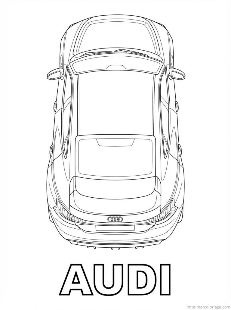 coloriage audi titre etron dessus - dessin gratuit &agrave; imprimer