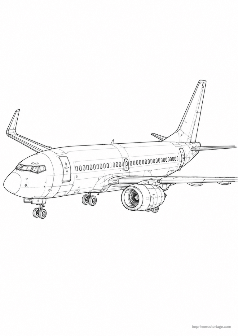 coloriage avion fins fuselage detail à imprimer coloriage avion fins fuselage detail - dessin gratuit à imprimer