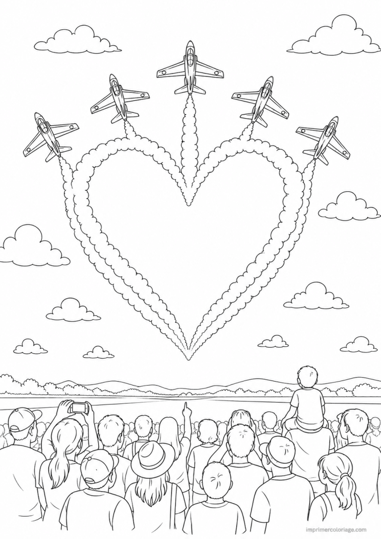 coloriage avion scene voltige coeur à imprimer coloriage avion scene voltige coeur - dessin gratuit à imprimer
