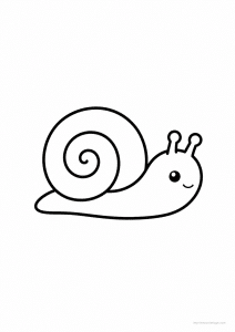 coloriage escargot bebe minuscule - dessin gratuit à imprimer