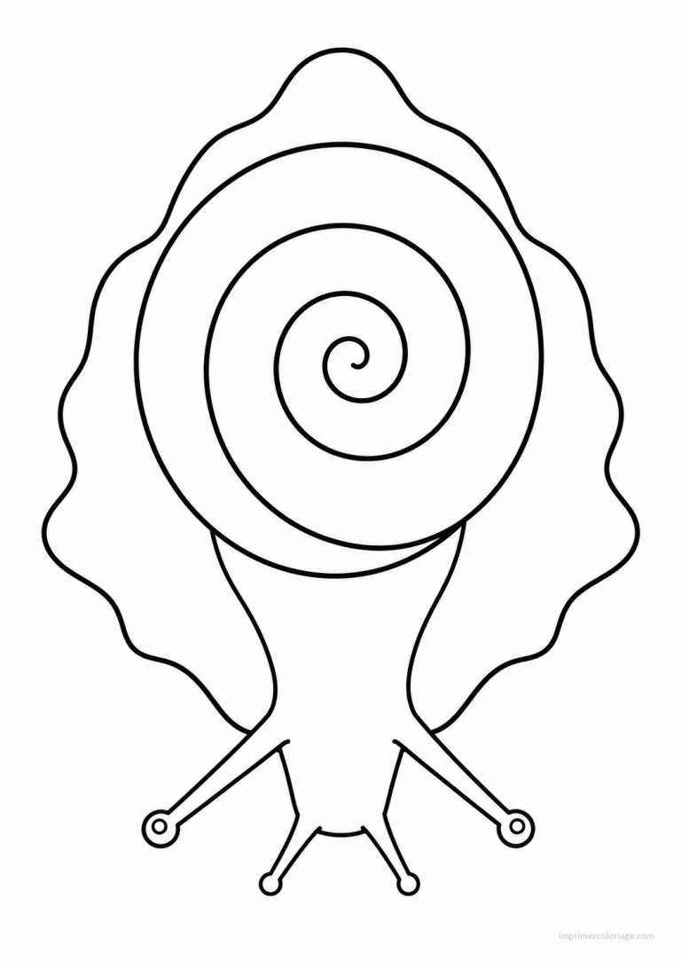coloriage escargot dessus spirale à imprimer coloriage escargot dessus spirale - dessin gratuit à imprimer