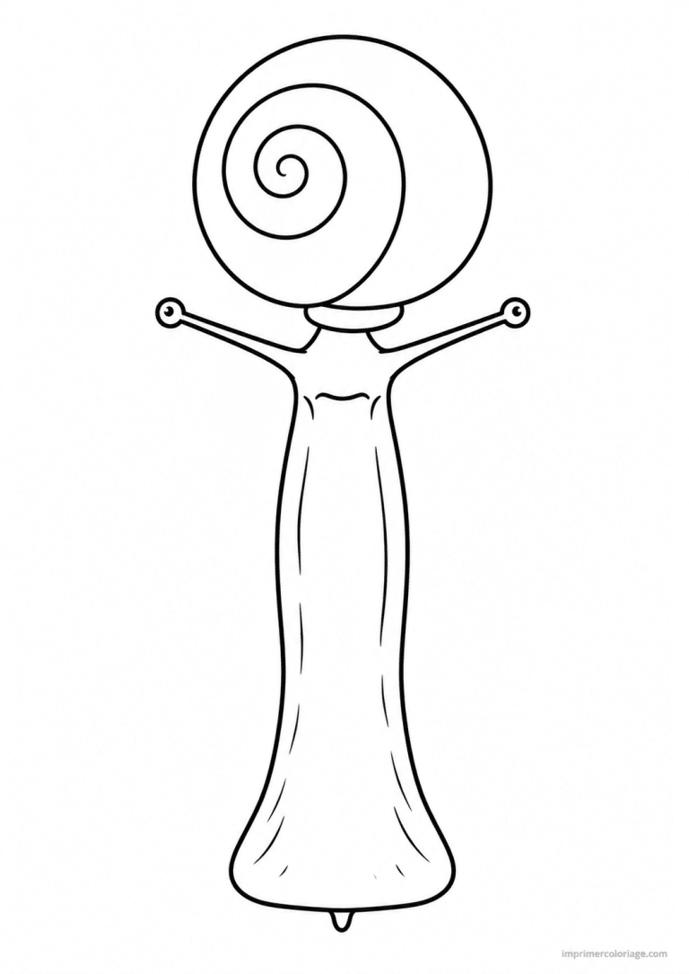 coloriage escargot equilibre vertical à imprimer coloriage escargot equilibre vertical - dessin gratuit à imprimer